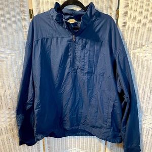 Duluth Trading Company Men's Size 2XL Bogey Windshirt Navy Blue